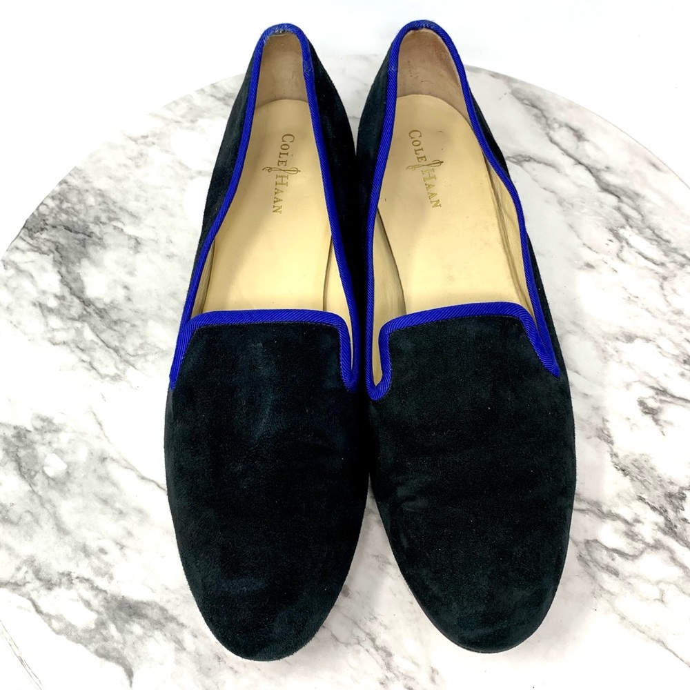 Cole Haan Sabrina Suede Nike Air Loafer 8.5 Two Tone Classic Preppy Minimalist - Picture 6 of 13